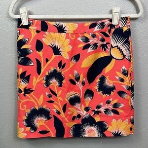 J. Crew Skirt Mini Linen Colorful